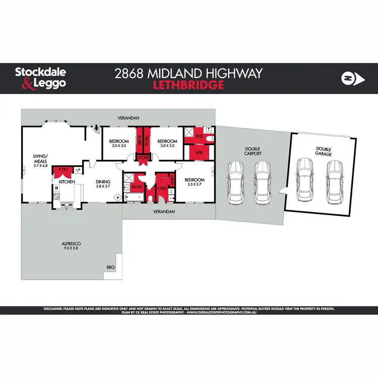 Floorplan of Homely house listing, 2868 Midland Highway, Lethbridge VIC 3332