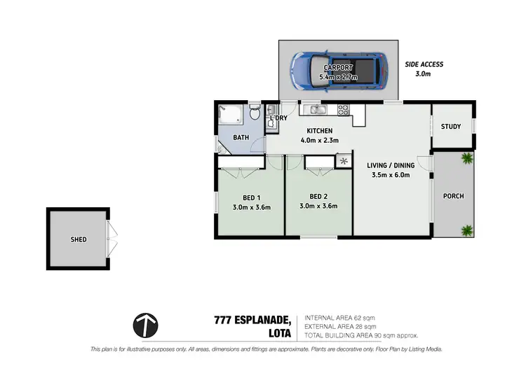 Floorplan of Homely house listing, 777 Esplanade, Lota QLD 4179