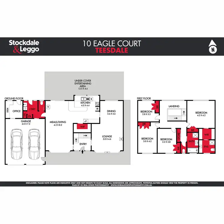 Floorplan of Homely house listing, 10 Eagle Court, Teesdale VIC 3328