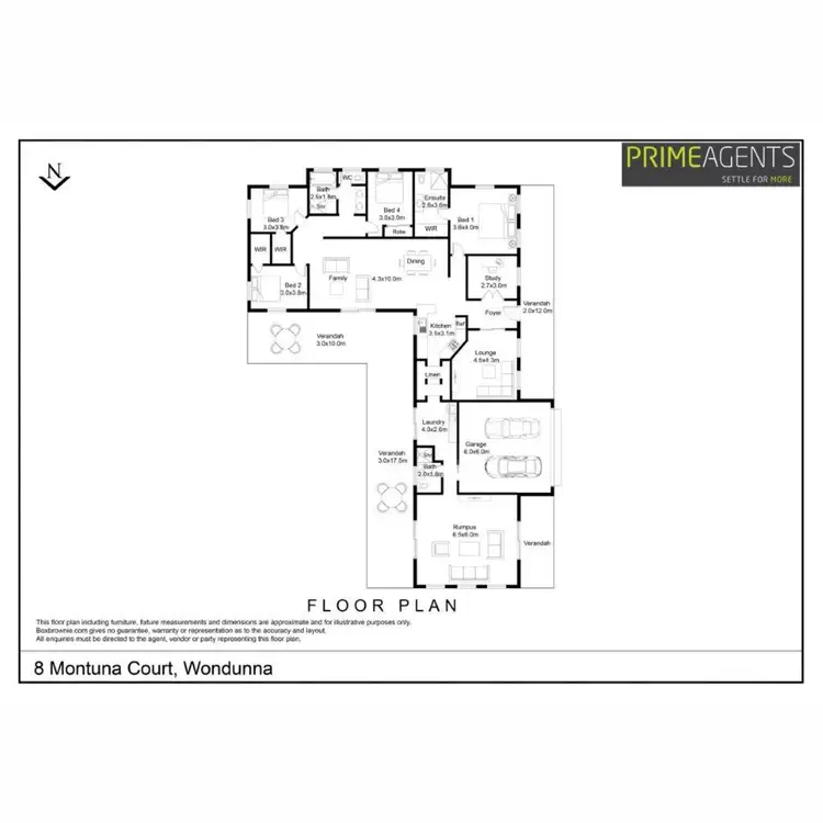 Floorplan of Homely house listing, 8 Montuna Court, Wondunna QLD 4655