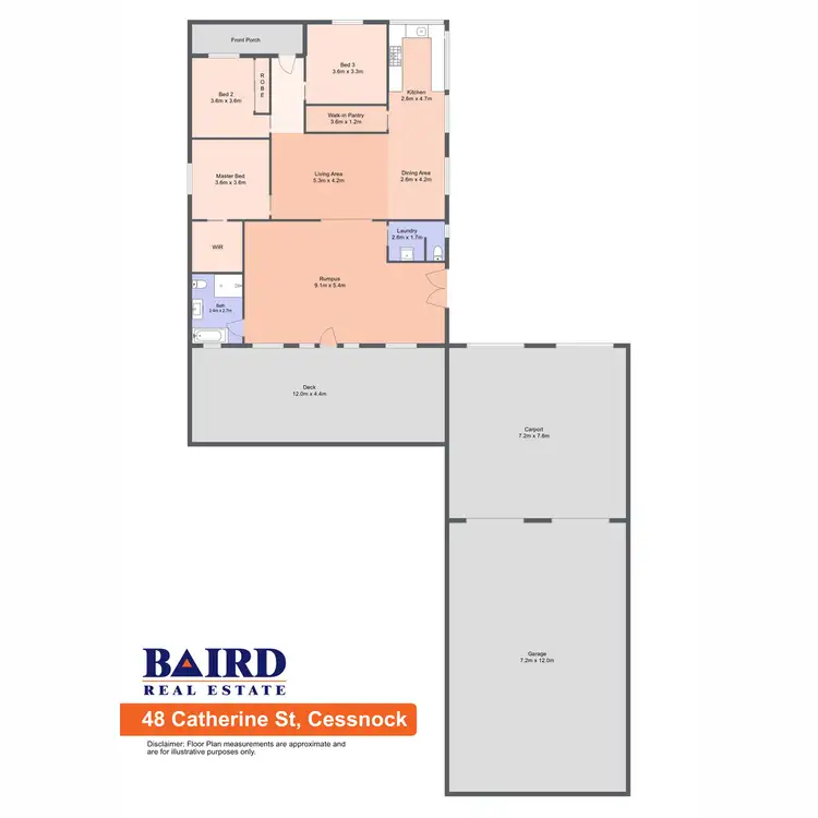 Floorplan of Homely house listing, 48 Catherine Street, Cessnock NSW 2325
