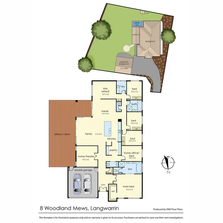Floorplan of Homely house listing, 8 Woodland Mews, Langwarrin VIC 3910