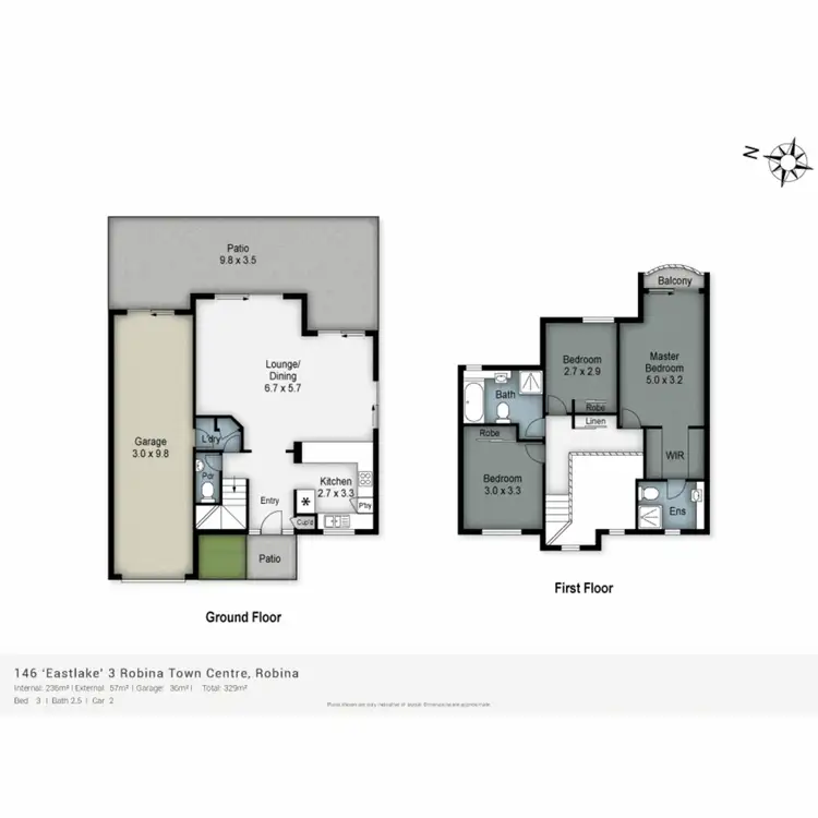 Floorplan of Homely townhouse listing, 146/3 Robina Town Centre Drive, Robina QLD 4226