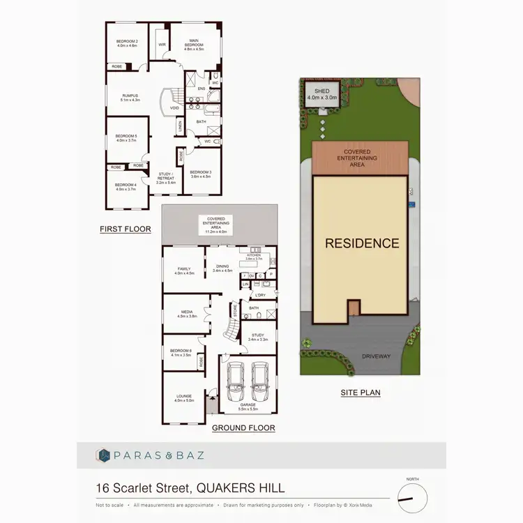 Floorplan of Homely house listing, 16 Scarlet Street, Quakers Hill NSW 2763