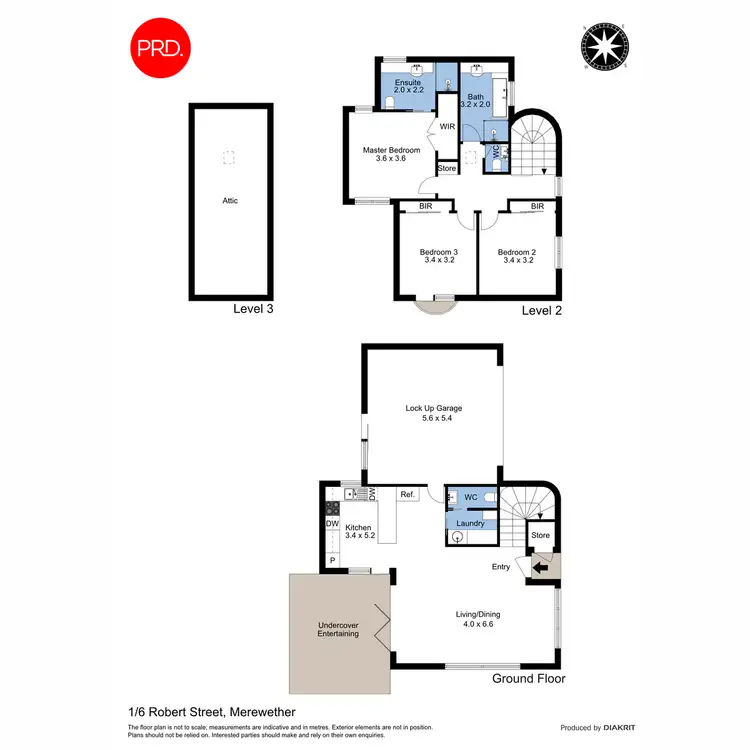 Floorplan of Homely townhouse listing, 1/6 Robert Street, Merewether NSW 2291