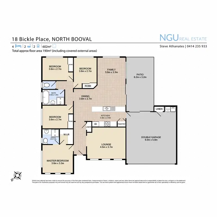 Floorplan of Homely house listing, 18 Bickle Place, North Booval QLD 4304