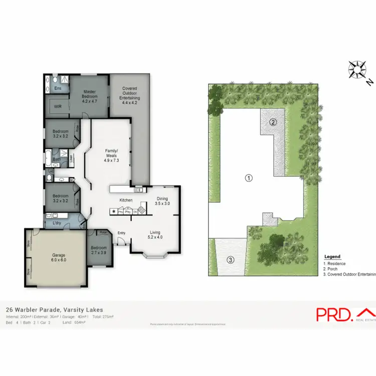 Floorplan of Homely house listing, 26 Warbler Parade, Varsity Lakes QLD 4227
