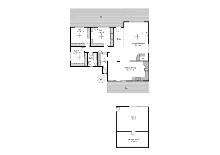 Floorplan of Homely house listing, 57 Coronation Place, Port Lincoln SA 5606