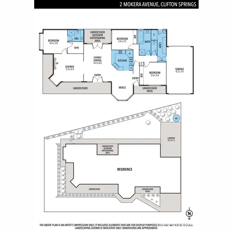 Floorplan of Homely house listing, 2 Mokera Avenue, Clifton Springs VIC 3222