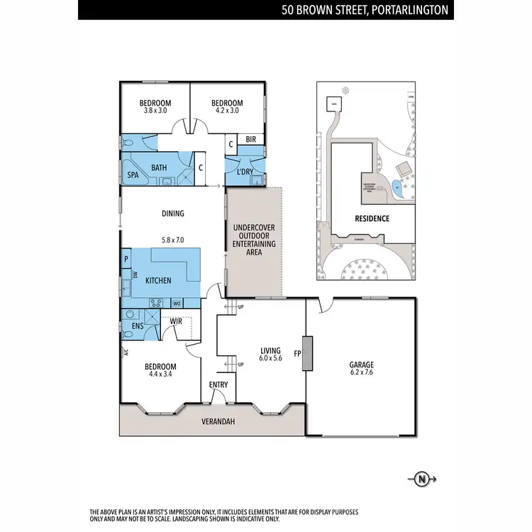 Floorplan of Homely house listing, 50 Brown Street, Portarlington VIC 3223