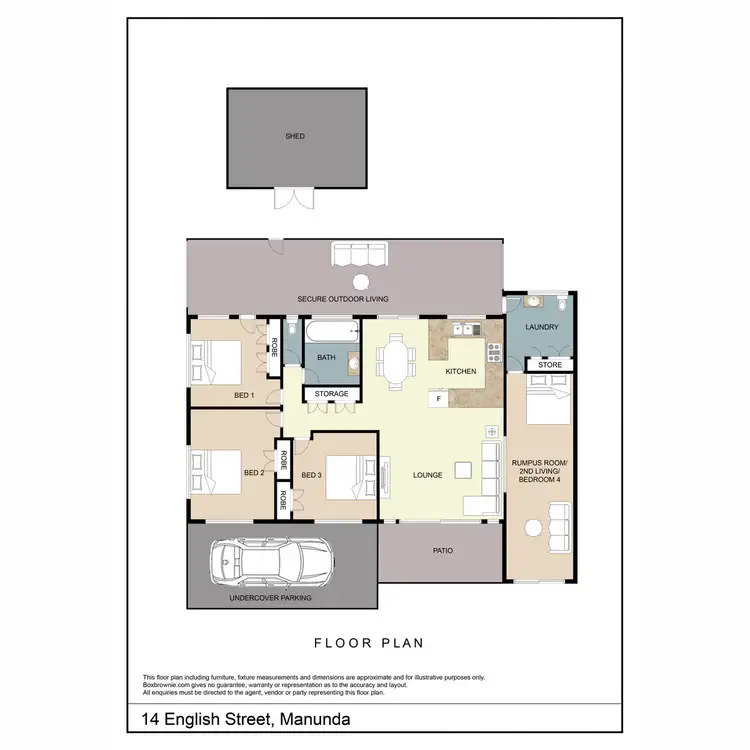 Floorplan of Homely house listing, 14 English Street, Manunda QLD 4870