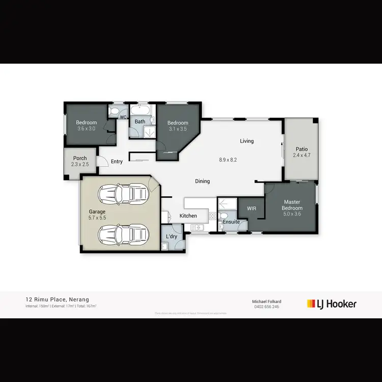 Floorplan of Homely house listing, 12 Rimu Place, Nerang QLD 4211