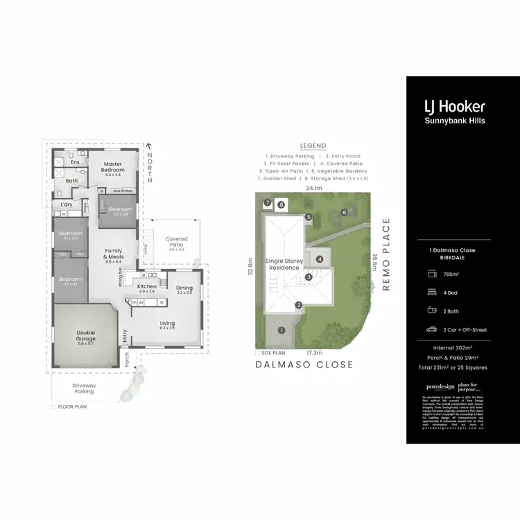 Floorplan of Homely house listing, 1 Dalmaso Close, Birkdale QLD 4159
