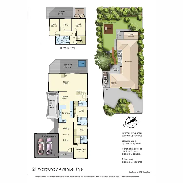 Floorplan of Homely house listing, 21 Wargundy Avenue, Rye VIC 3941