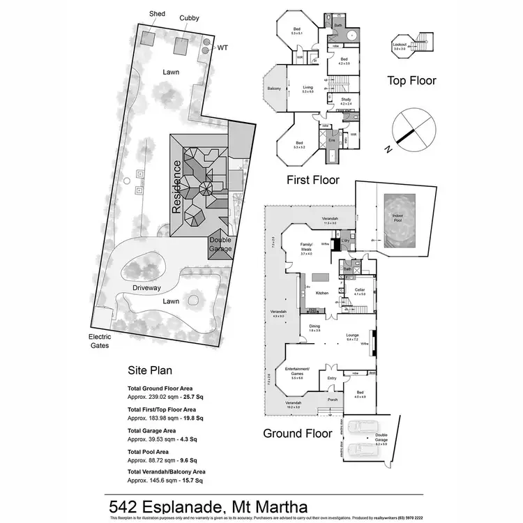 Floorplan of Homely house listing, 542 Esplanade, Mount Martha VIC 3934