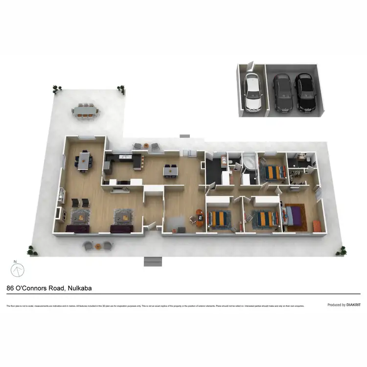 Floorplan of Homely rural property listing, 86 O'Connors Road, Nulkaba NSW 2325