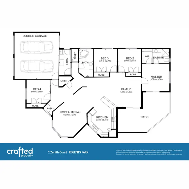 Floorplan of Homely house listing, 2 Zenith Court, Regents Park QLD 4118