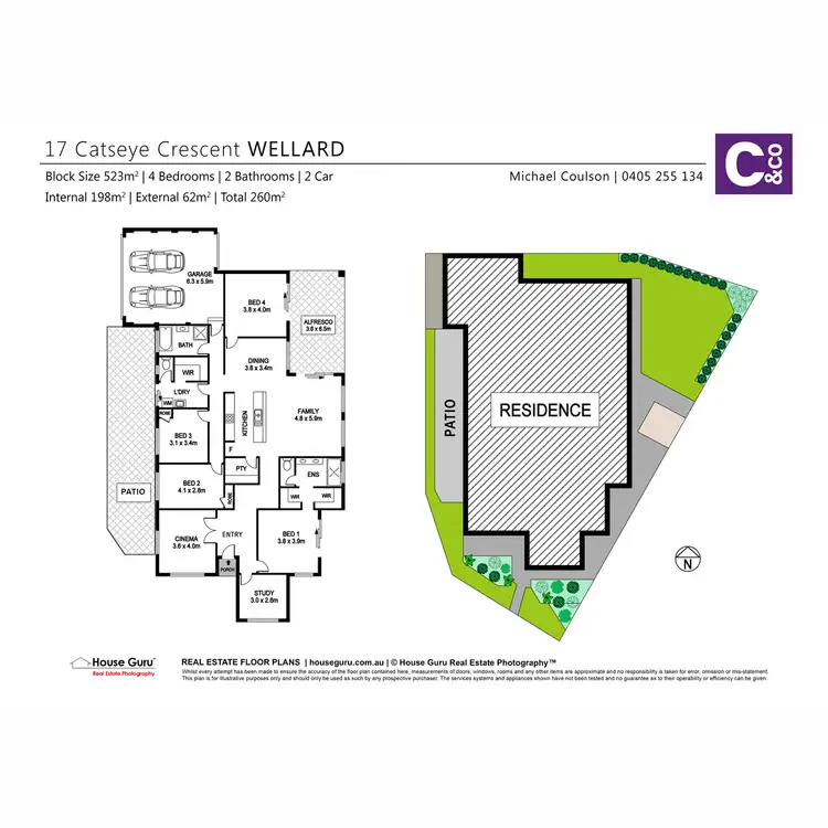 Floorplan of Homely house listing, 17 Catseye Crescent, Wellard WA 6170