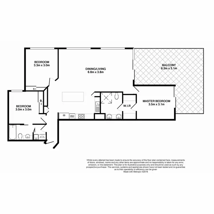Floorplan of Homely apartment listing, 10/287 Wickham Terrace, Spring Hill QLD 4000