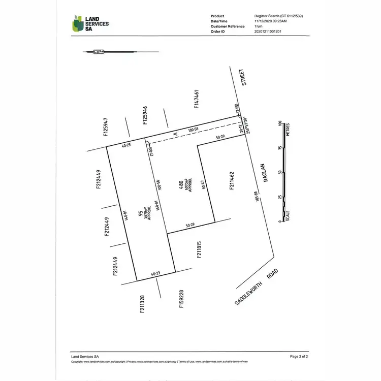 Floorplan of Homely land listing, 21A Raglan Street, Auburn SA 5451