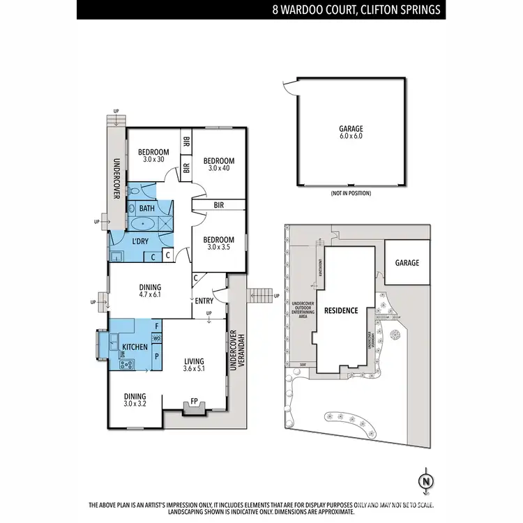 Floorplan of Homely house listing, 8 Wardoo Court, Clifton Springs VIC 3222