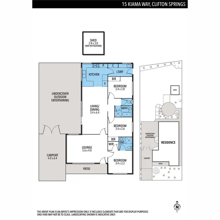 Floorplan of Homely house listing, 15 Kiama Way, Clifton Springs VIC 3222