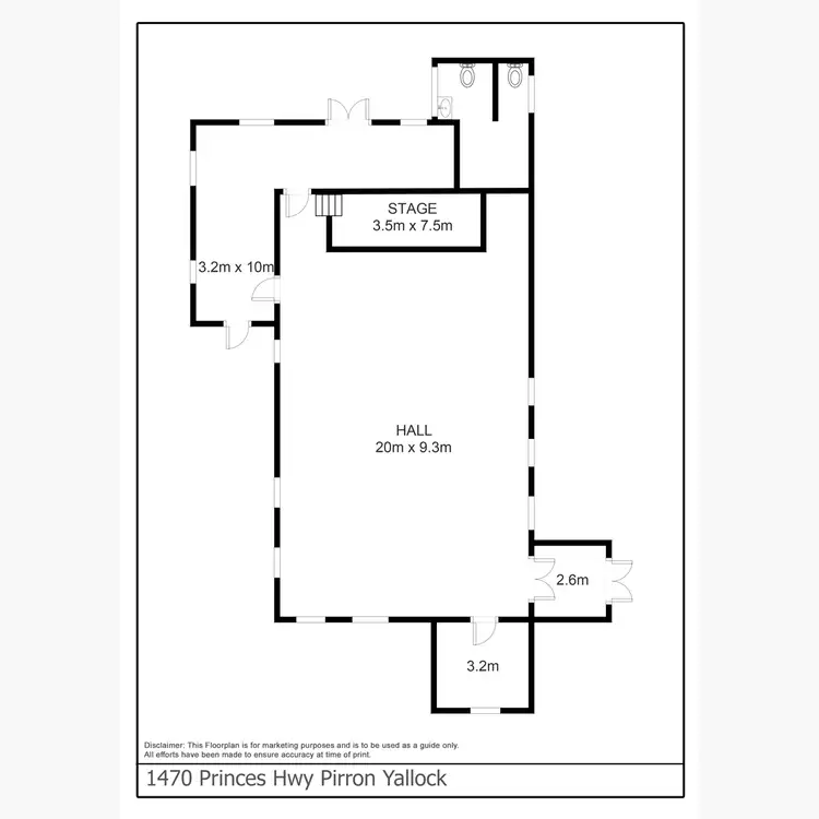Floorplan of Homely rural property listing, 1470 Princes Highway, Pirron Yallock VIC 3249