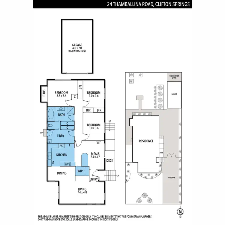 Floorplan of Homely house listing, 24 Thamballina Road, Clifton Springs VIC 3222