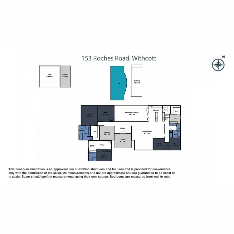 Floorplan of Homely house listing, 153 Roches Road, Withcott QLD 4352