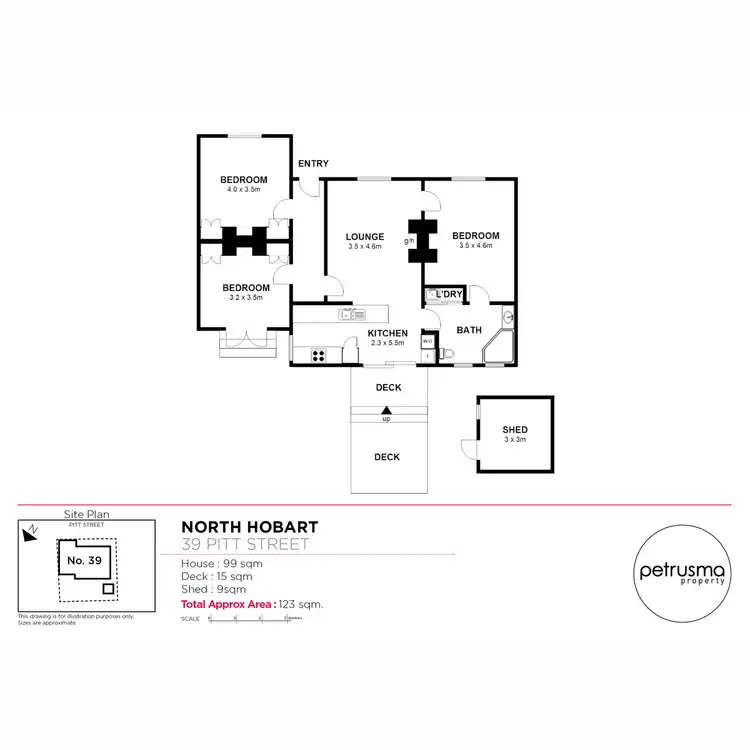 Floorplan of Homely house listing, 39 Pitt Street, North Hobart TAS 7000