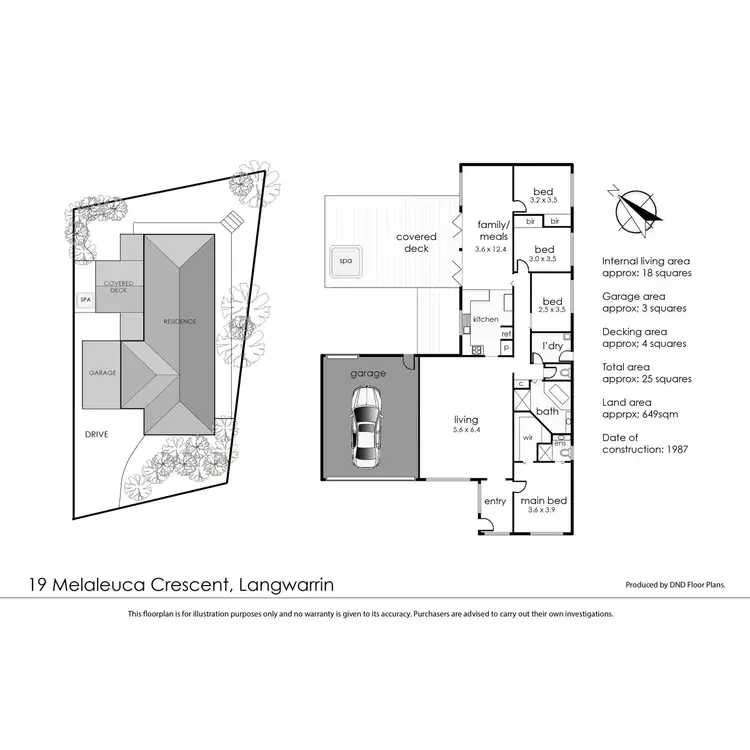 Floorplan of Homely house listing, 19 Melaleuca Crescent, Langwarrin VIC 3910