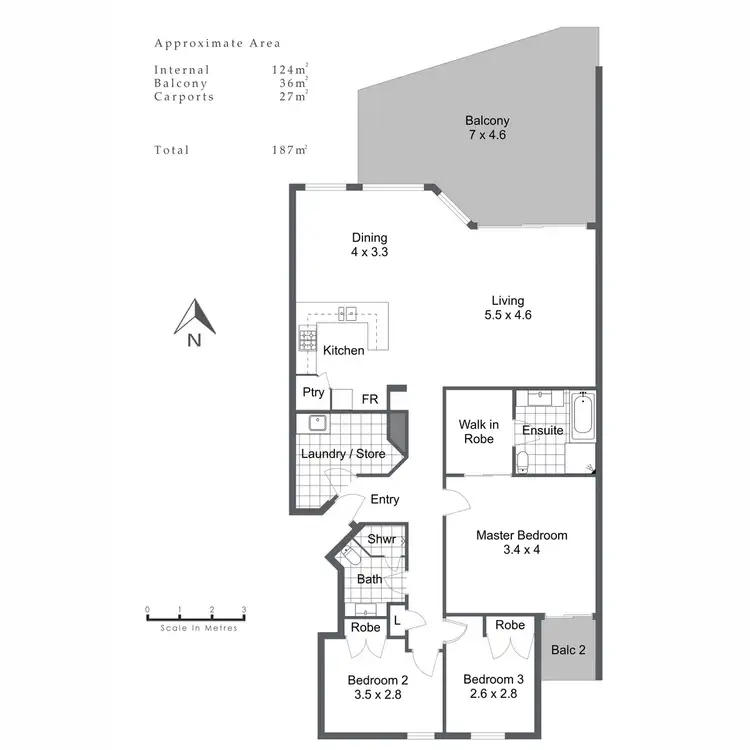 Floorplan of Homely apartment listing, 14/1 Riverside Road, East Fremantle WA 6158