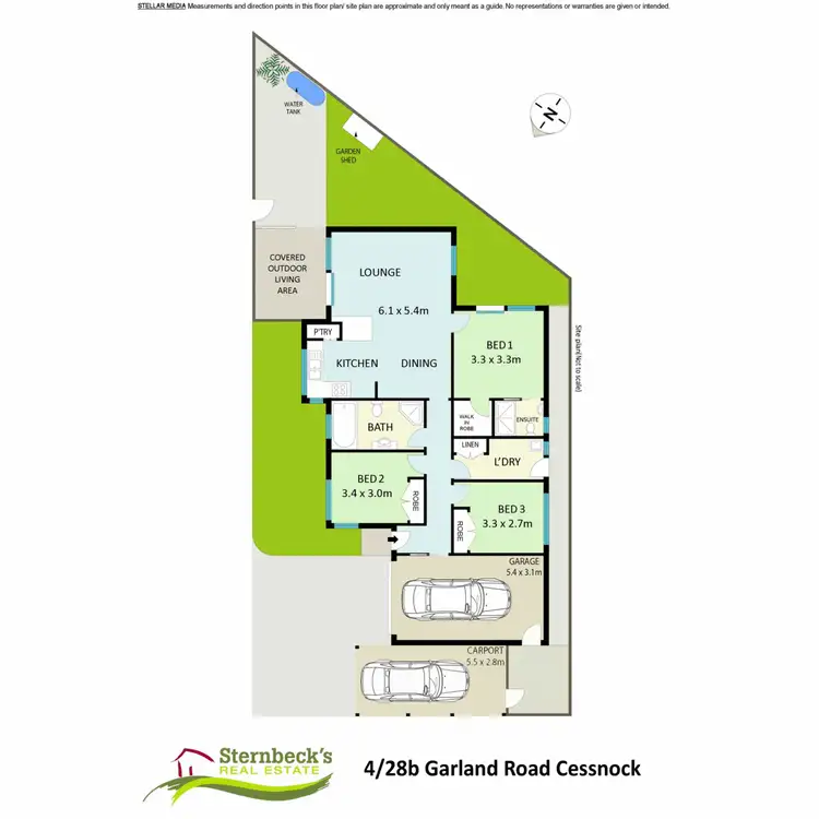 Floorplan of Homely unit listing, 4/28B Garland Road, Cessnock NSW 2325