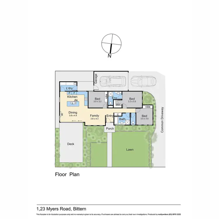 Floorplan of Homely unit listing, 1/23 Myers Road, Bittern VIC 3918