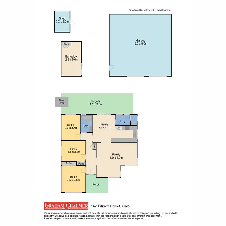 Floorplan of Homely house listing, 142 Fitzroy Street, Sale VIC 3850