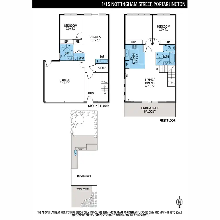 Floorplan of Homely house listing, 1/15 Nottingham Street, Portarlington VIC 3223