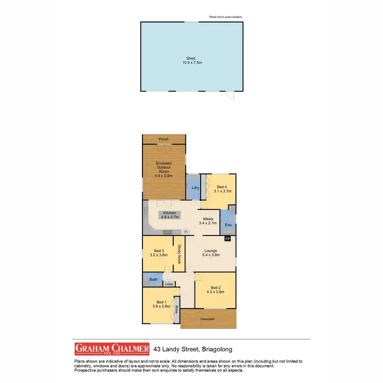 Floorplan of Homely house listing, 43 Landy Street, Briagolong VIC 3860
