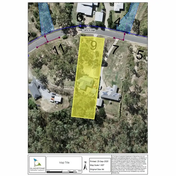 Floorplan of Homely house listing, 9 Tree Tops Close, O'connell QLD 4680