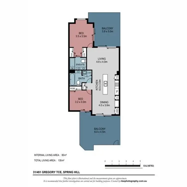 Floorplan of Homely apartment listing, 31/451 Gregory Terrace, Spring Hill QLD 4000