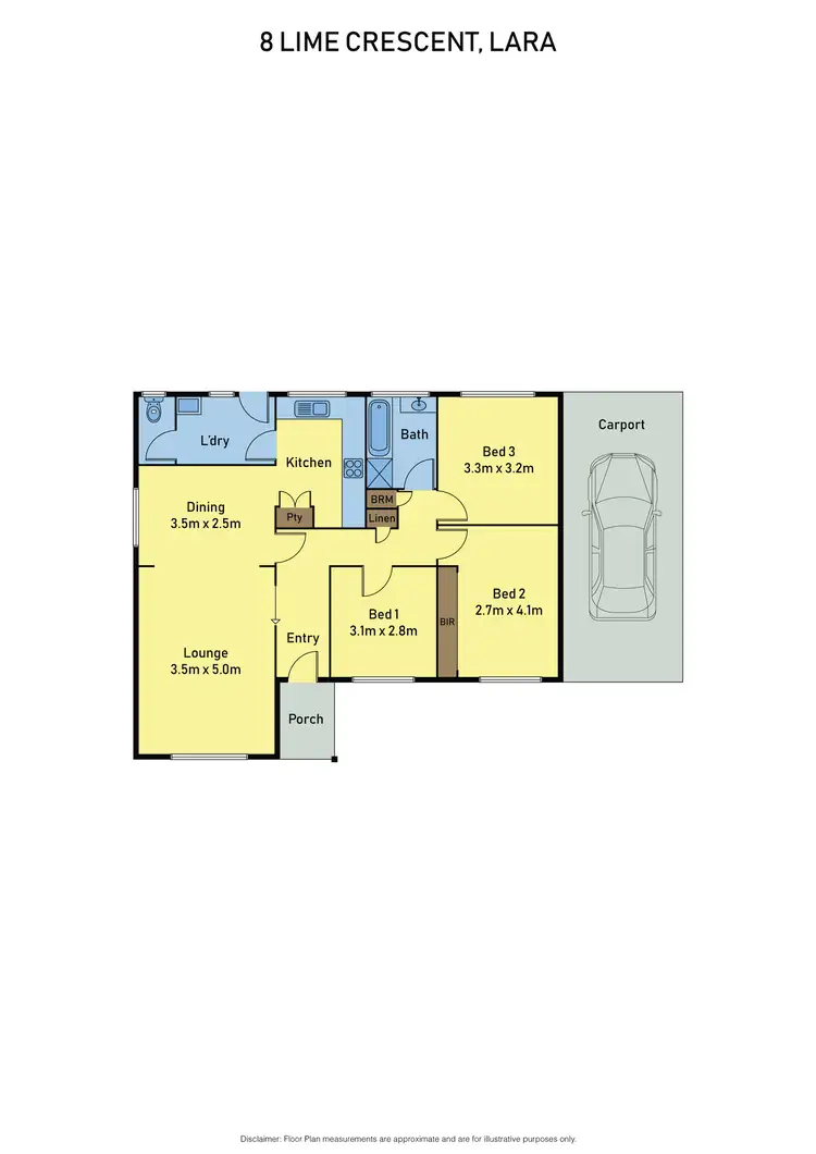 Floorplan of Homely house listing, 8 Lime Crescent, Lara VIC 3212