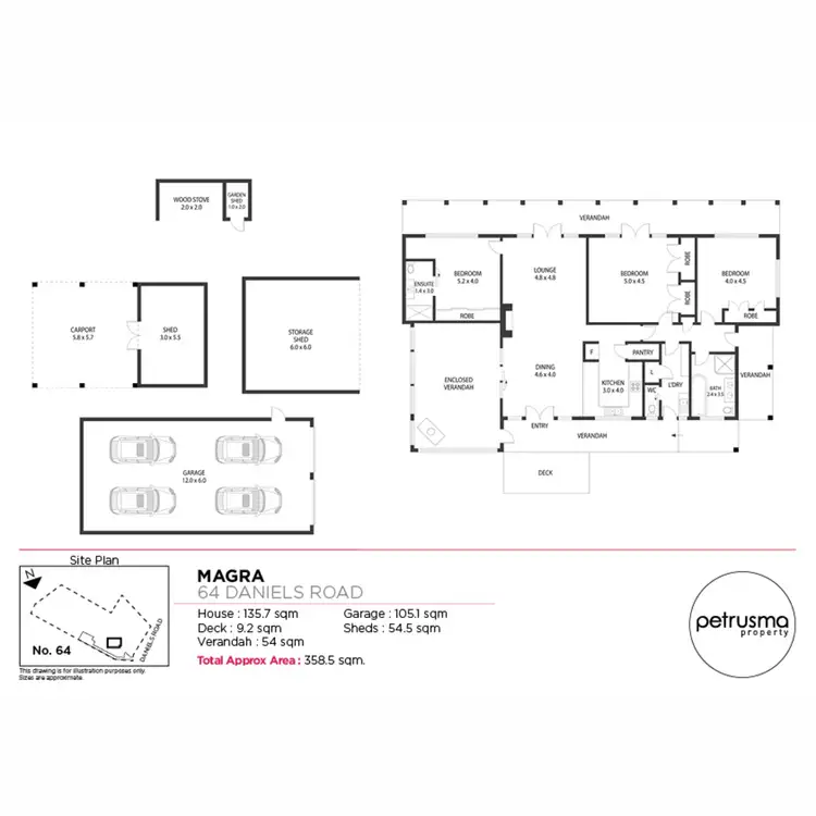 Floorplan of Homely house listing, 64 Daniels Road, Magra TAS 7140