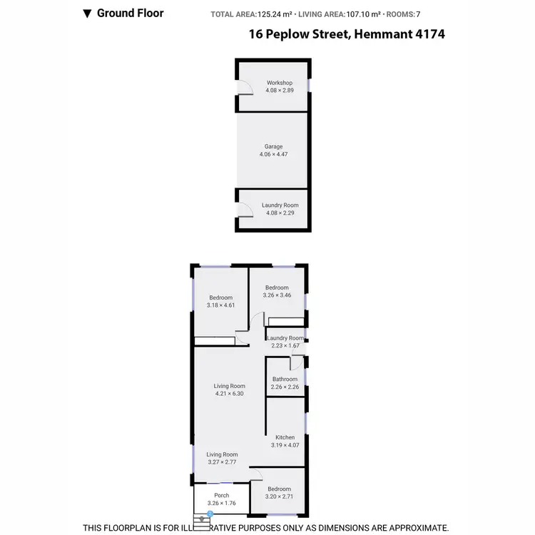 Floorplan of Homely house listing, 16 Peplow Street, Hemmant QLD 4174