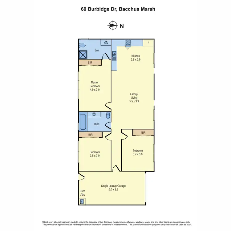 Floorplan of Homely house listing, 60 Burbidge Drive, Bacchus Marsh VIC 3340