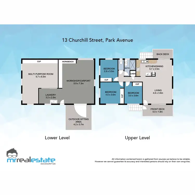 Floorplan of Homely house listing, 13 Churchill Street, Park Avenue QLD 4701