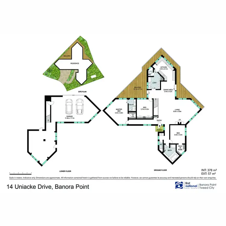 Floorplan of Homely house listing, 14 Uniacke Drive, Banora Point NSW 2486