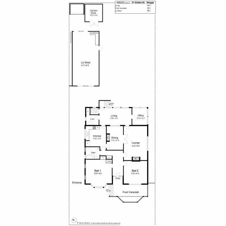 Floorplan of Homely house listing, 31 Dobbs Street, Wagga Wagga NSW 2650