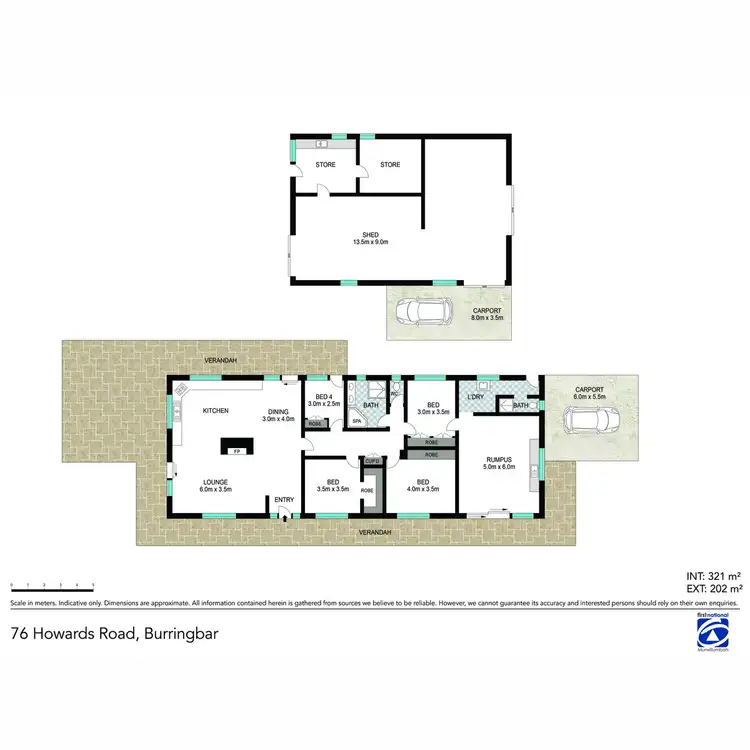 Floorplan of Homely rural property listing, 76 Howards Road, Burringbar NSW 2483
