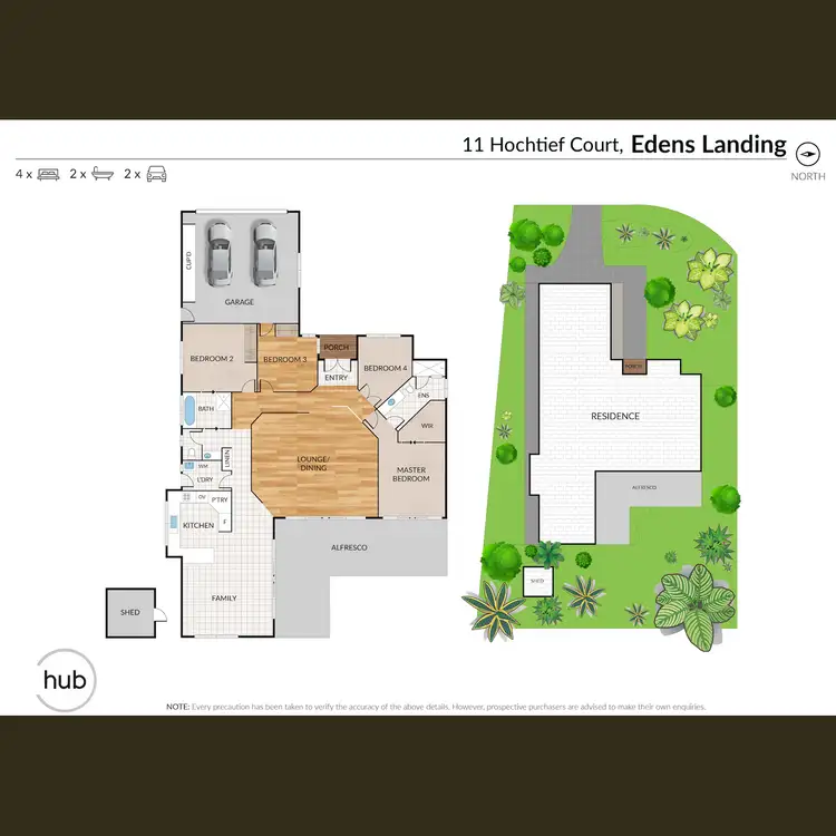 Floorplan of Homely house listing, 11 Hochtief Crt, Edens Landing QLD 4207