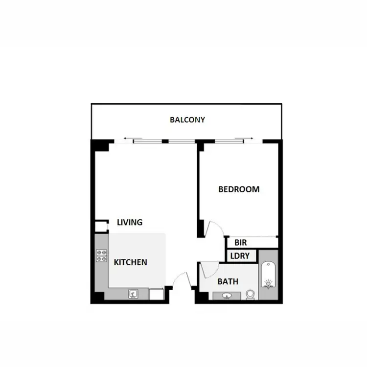Floorplan of Homely apartment listing, 144/1-7 Moores Cr, Varsity Lakes QLD 4227