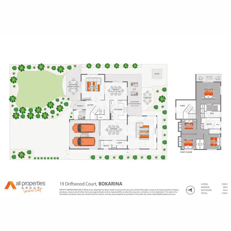 Floorplan of Homely house listing, 19 Driftwood Court, Bokarina QLD 4575